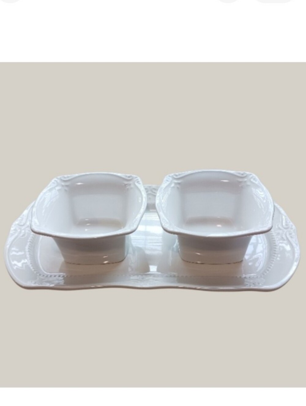 Southern Living Gallery Collection 3-PC Serveware Set Bowls Platter